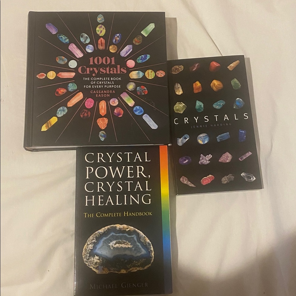 Set of 3 Crystal Books New